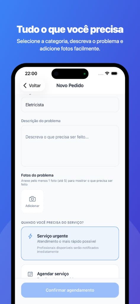 Novo pedido