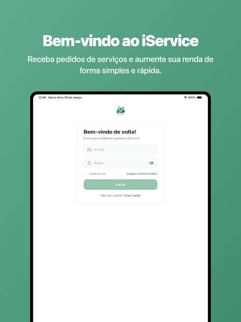 Bem-vindo de volta